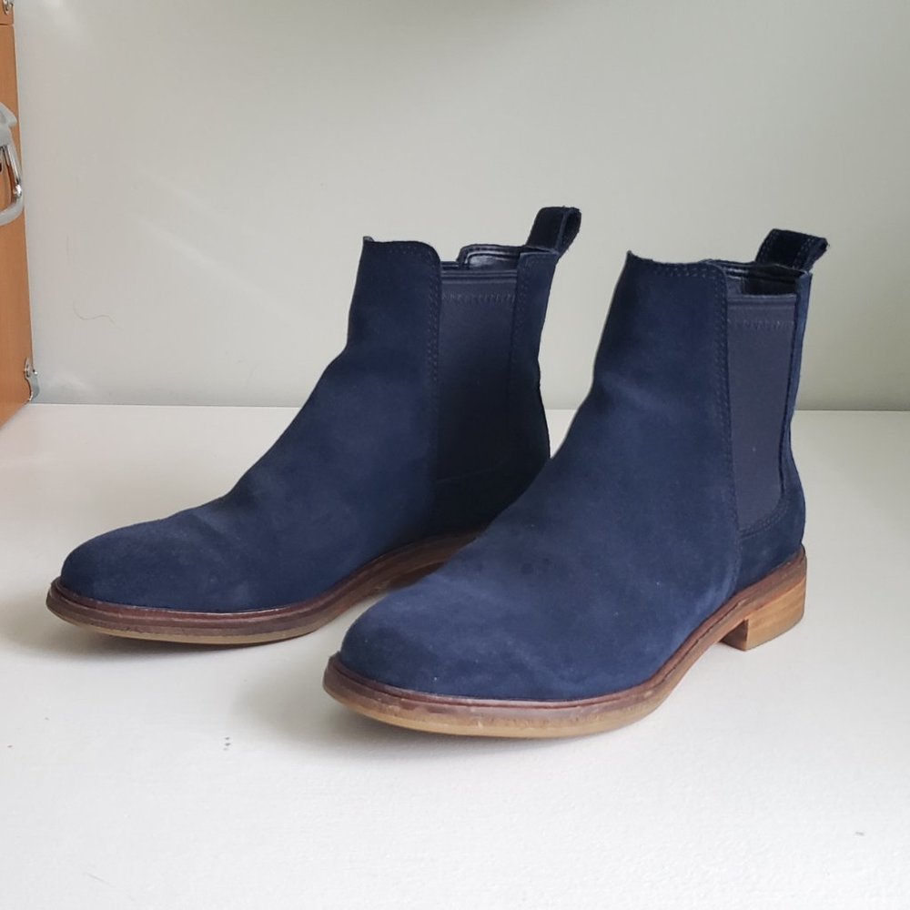 Clarks Clarkdale Arlo Navy Blue Boot 6.5